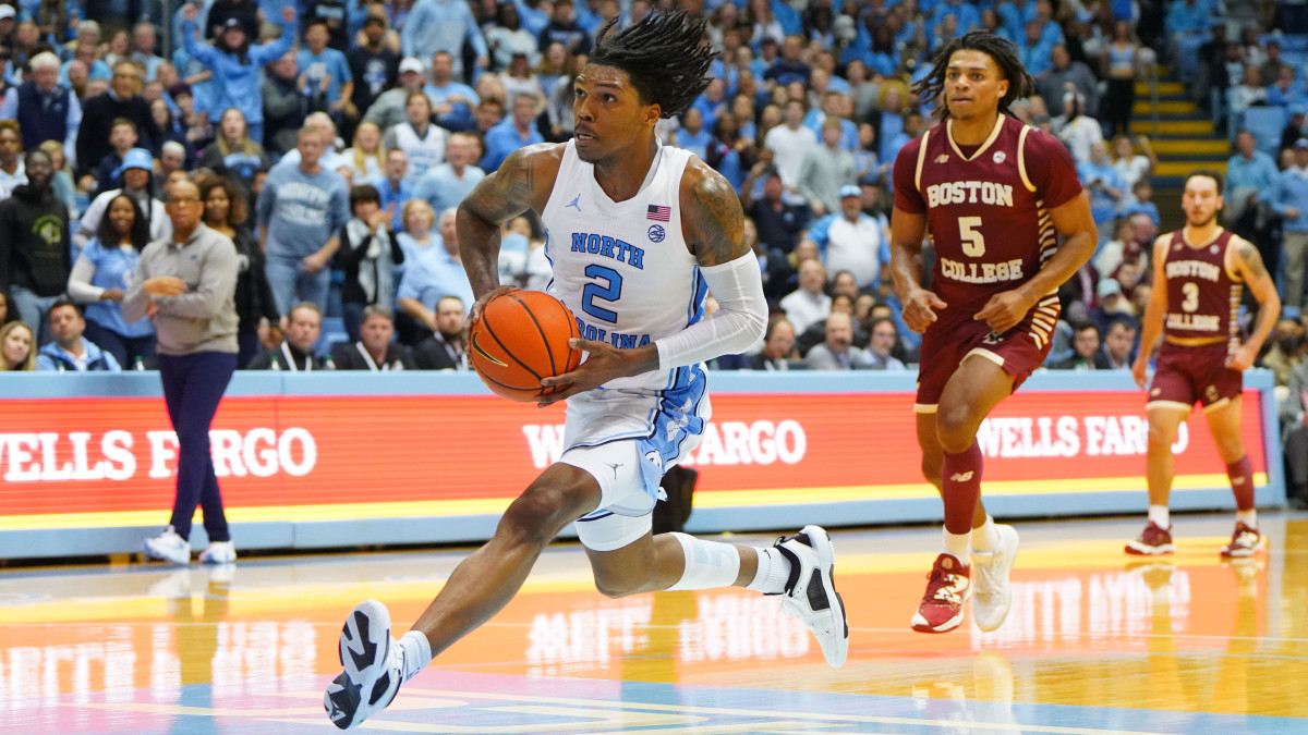 North Carolina Tar Heels guard Caleb Love.